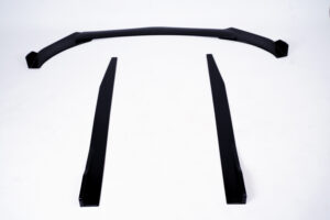 Universal 5-Piece Splitter Kit Carbon Finish | Front Splitter & Side Skirts