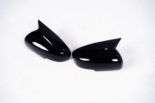 Grand Vitara and Toyota Hyryder Batman Style Mirror Covers | Aftermarket Glossy Black/Carbon Finish