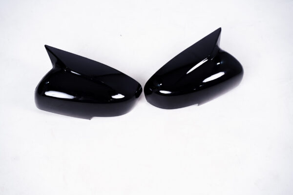 Grand Vitara and Toyota Hyryder Batman Style Mirror Covers | Aftermarket Glossy Black/Carbon Finish